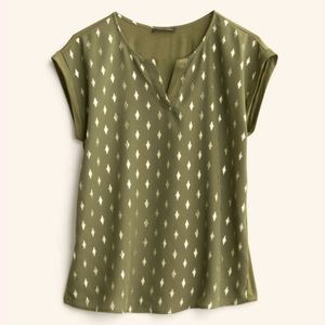 Mixed media foil print top 3X by Papermoon